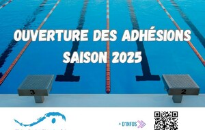 OUVERTURE ADHESIONS CLUB - SAISON 2025